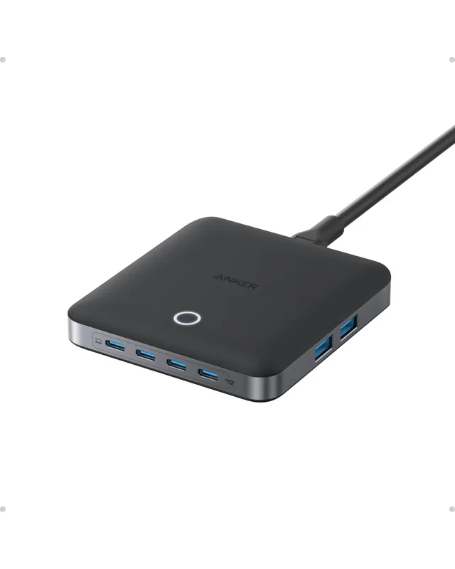 anker-nano-130w-ladestation-6-port-ladeger-t-mit-4-usb-c-und-2-usb-a-130w-leistu image 1