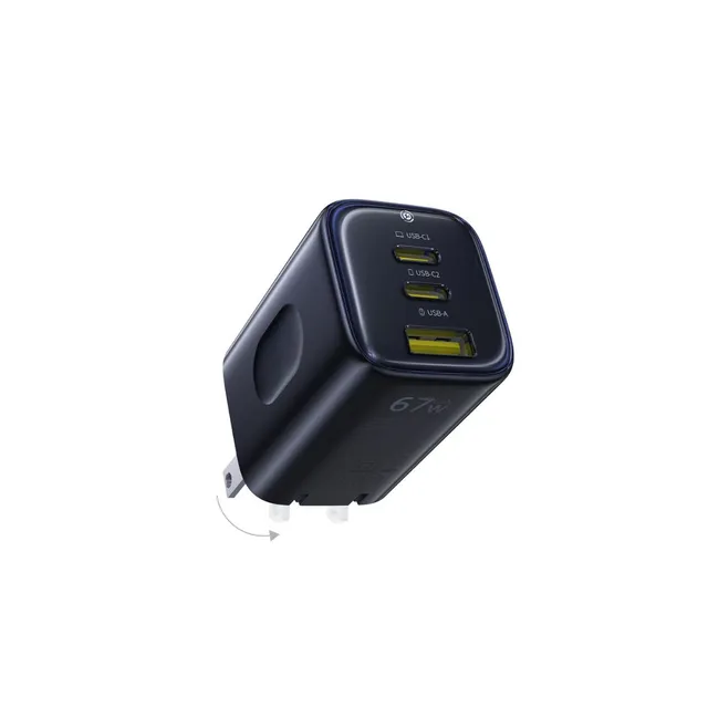 baseus-picogo-ae11-fast-charger-2c-u-67w-3-port-gan-wandladeger-t image 1