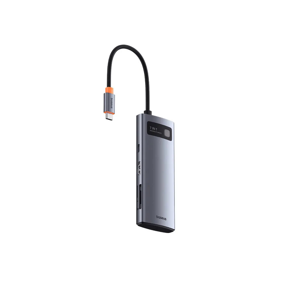 baseus-joystar-7-in-1-usb-c-hub-7-in-1-hub-mit-4k-hdmi-100w-power-delivery-5gbps image 1