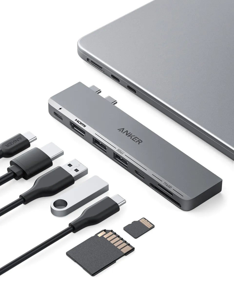 anker-547-usb-c-hub-7-in-2-f-r-macbook-thunderbolt-4-kompatibel-4k-hdmi-100-w-po image 1