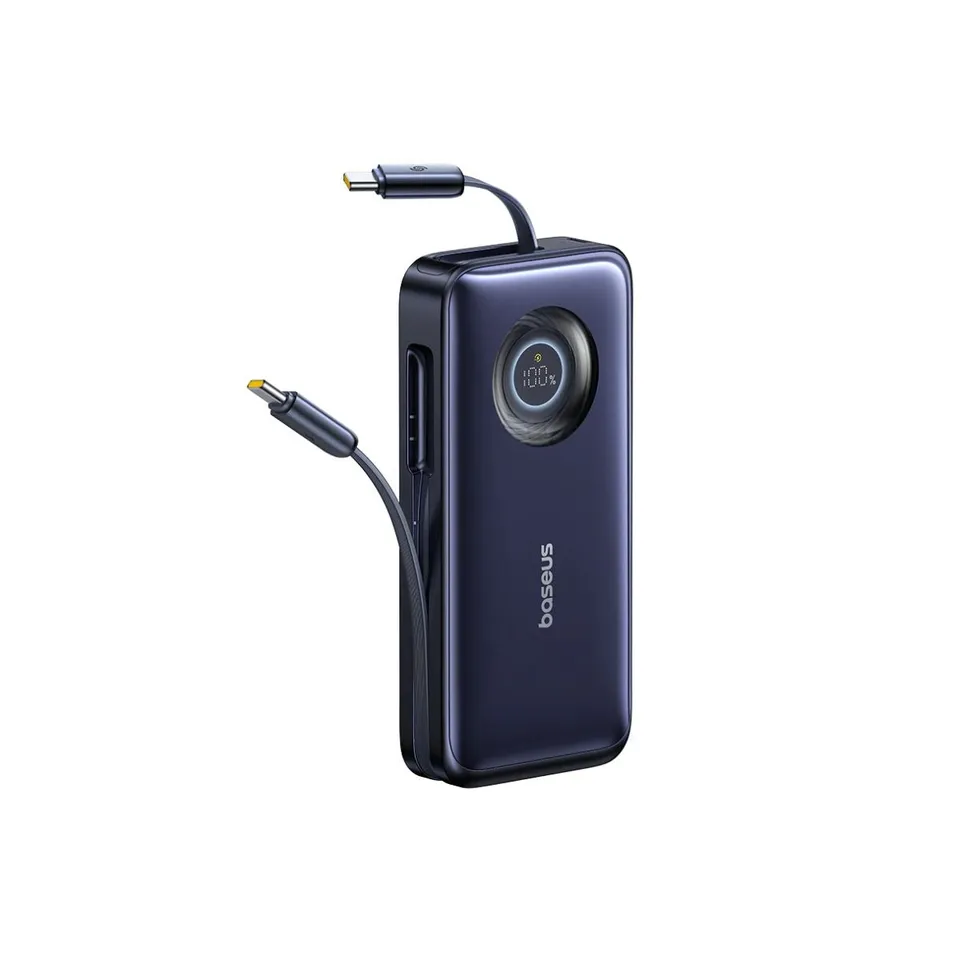 baseus-enercore-cr11-powerbank-20000mah-100w-mit-integriertem-einziehbarem-usb-c image 1