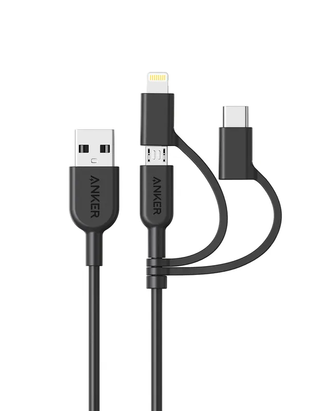anker-powerline-ii-3-in-1-ladekabel-0-9m-lightning-usb-c-micro-usb-in-einem-kabe image 1