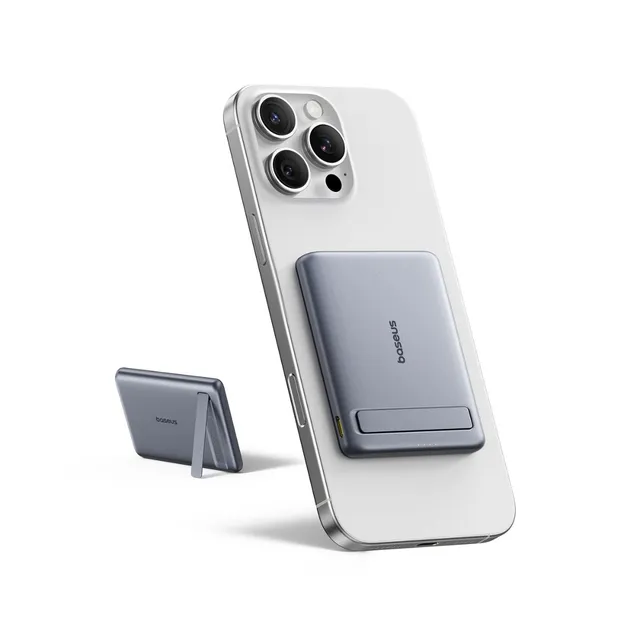 baseus-picogo-am31-mini-magnetische-powerbank-5000mah-20w-mit-qi2-laden-und-kick image 1