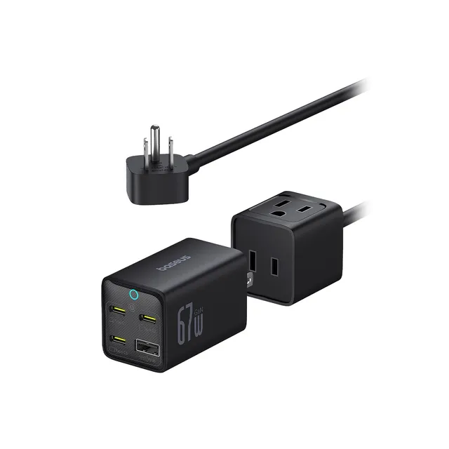 baseus-powercombo-mini-5-in-1-steckdosenleiste-mit-67w-ac-1x-usb-a-3x-usb-c-abne image 1