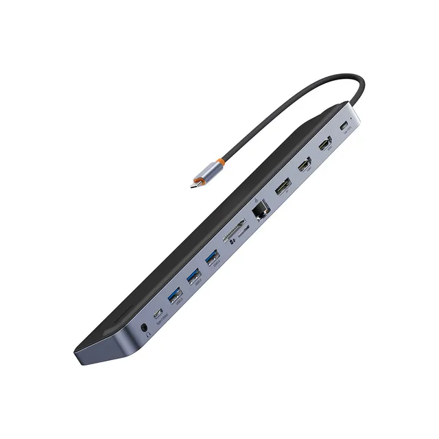 baseus-12-in-1-laptop-usb-c-hub-dockingstation-triple-quad-display-4k-60hz-power image 1