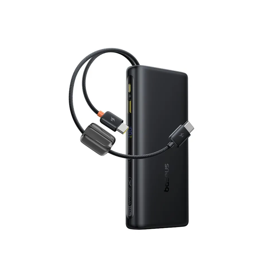 baseus-enerfill-fc41-powerbank-25000mah-145w-mit-eingebauten-doppelkabeln-4-ger- image 1