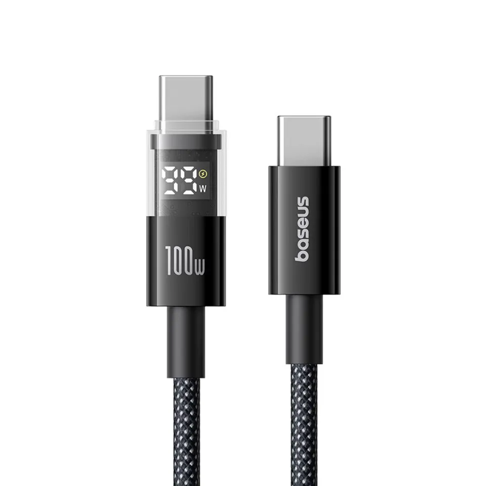 baseus-display-2-usb-c-zu-usb-c-datenkabel-100w-mit-led-leistungsanzeige-e-marke image 1