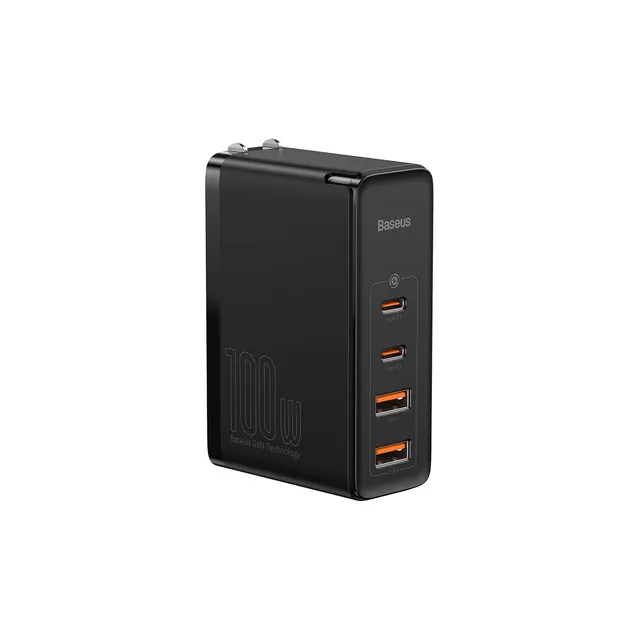 baseus-gan2-4-port-100w-fast-charger-2x-usb-c-2x-usb-a-netzteil-f-r-laptop-multi image 1