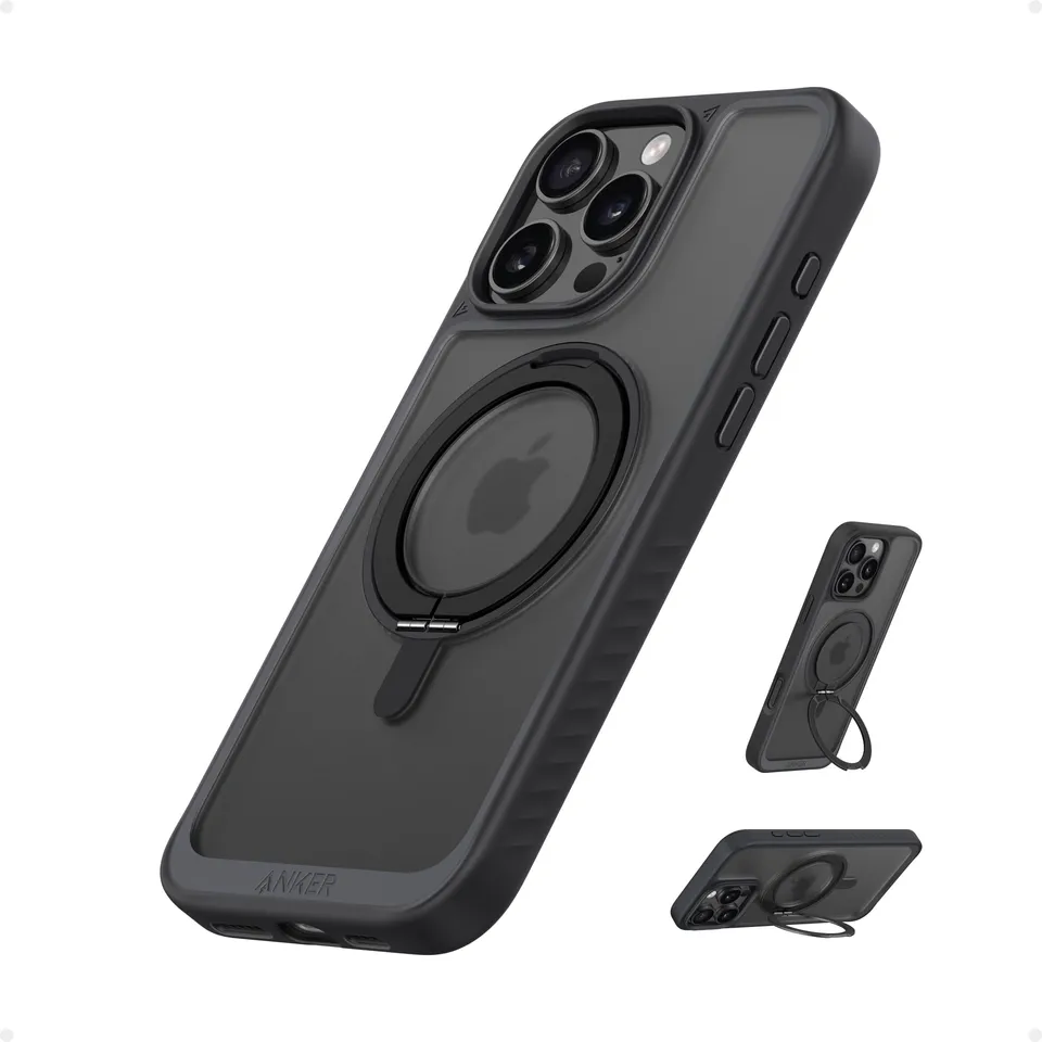 anker-ultra-magnetic-h-lle-f-r-iphone-16-pro-max-360-ring-st-nder-milit-rg-schoc image 1
