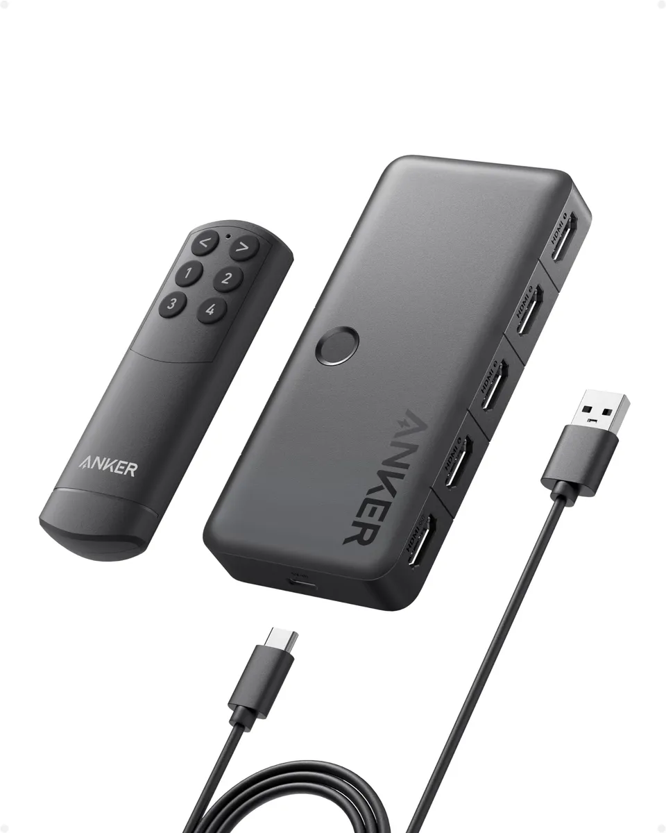 anker-hdmi-switch-4k-60hz-4-in-1-umschalter-mit-fernbedienung-hdr-3d-dolby-dts-m image 1