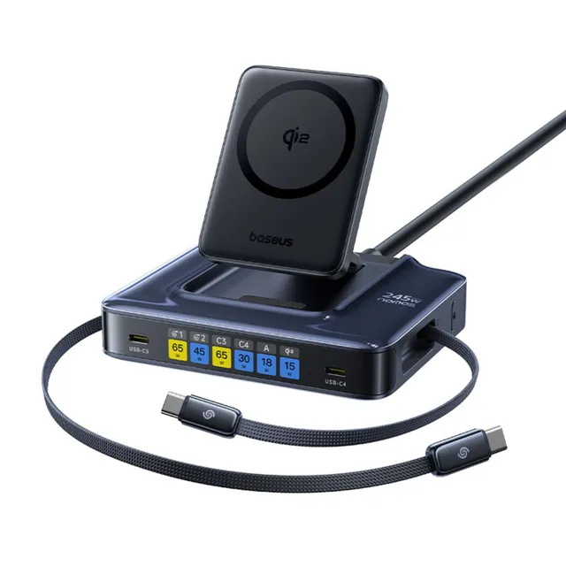 baseus-nomos-nh21-6-in-1-desktop-ladestation-245w-mit-15-w-wireless-charging-100 image 1