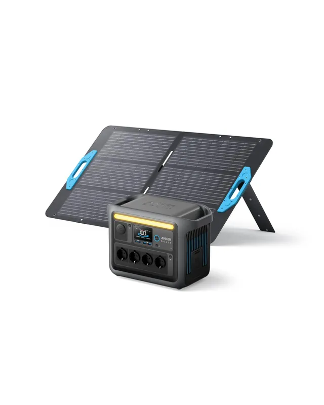 anker-solix-c1000-set-tragbare-powerstation-mit-100w-solarpanel-1056wh-lifepo4-a image 1