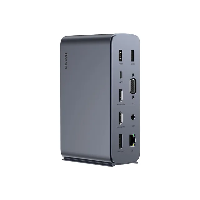 baseus-17-in-1-pro-4-monitor-docking-station-usb-c-dock-mit-8k-gan-130w-und-alum image 1