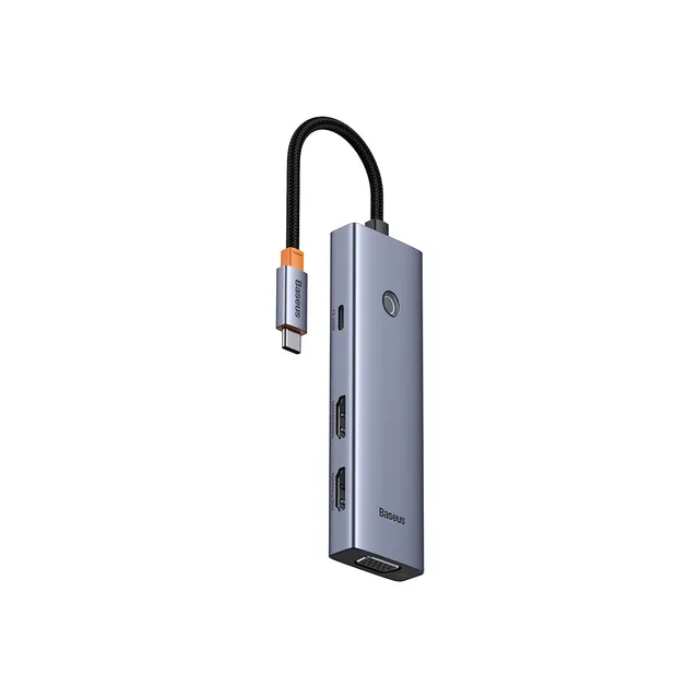 baseus-portaljoy-7-in-1-triple-display-usb-c-hub-mit-3x-video-ausg-ngen-hdmi-vga image 1