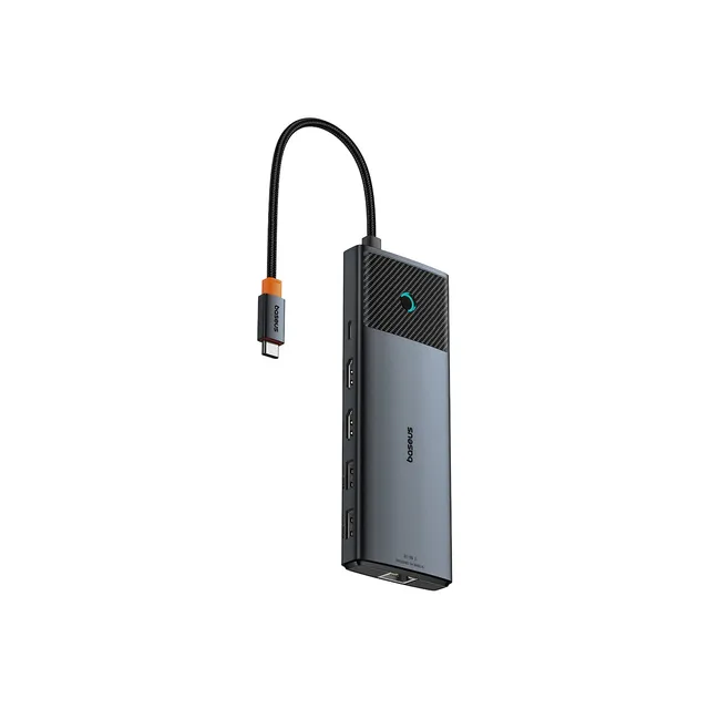 baseus-10-in-1-dual-display-usb-c-hub-mit-2x-hdmi-4k-screen-lock-taste-und-schne image 1
