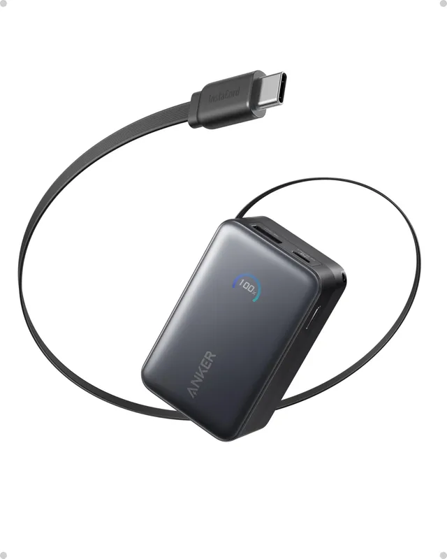 anker-nano-powerbank-10-000mah-externer-akku-mit-45w-instacord-einzugskabel-smar image 1