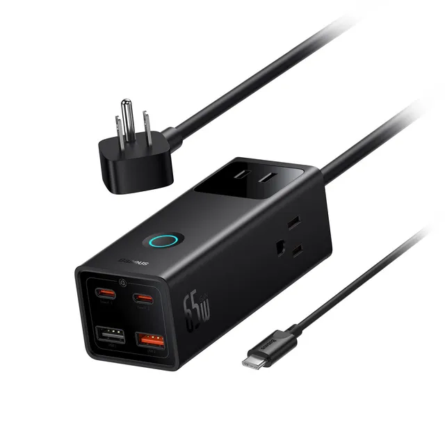 baseus-powercombo-pro-7-ports-steckdosenleiste-mit-65w-3x-ac-2x-usb-c-2x-usb-a-u image 1