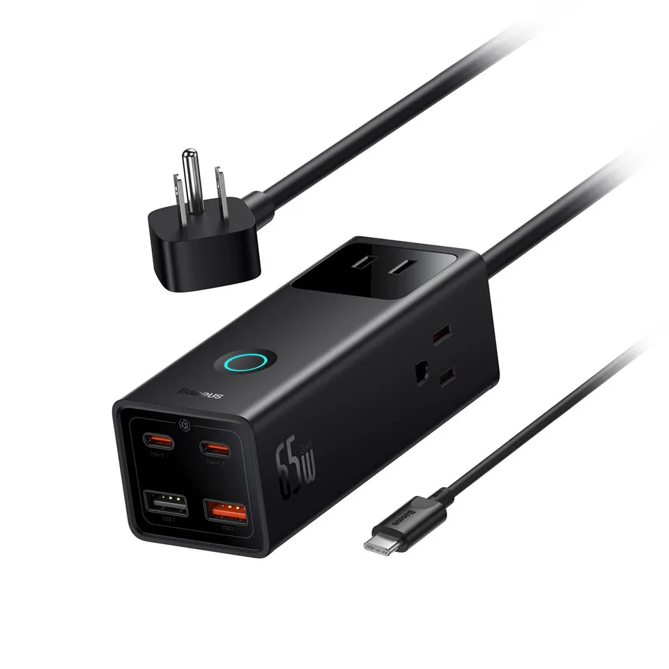 baseus-powercombo-pro-7-ports-steckdosenleiste-mit-65w-3x-ac-2x-usb-c-2x-usb-a-u image 1