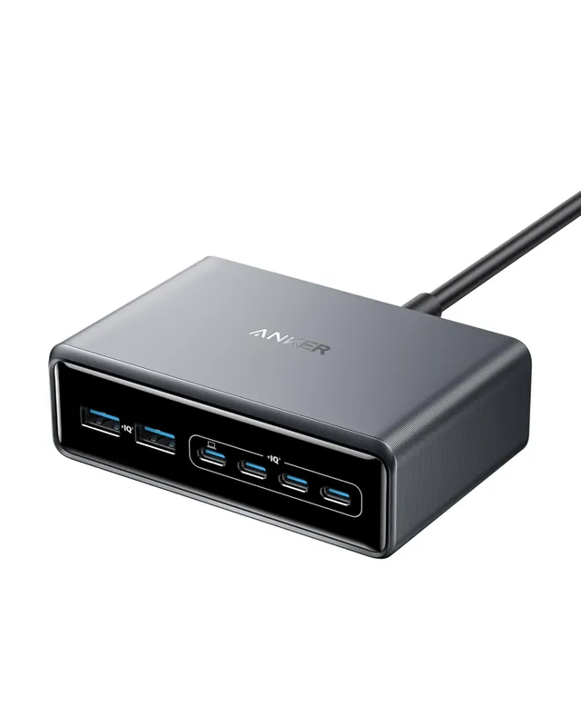 anker-prime-200w-usb-c-ladeger-t-6-port-gan-desktop-ladestation-mit-activeshield image 1
