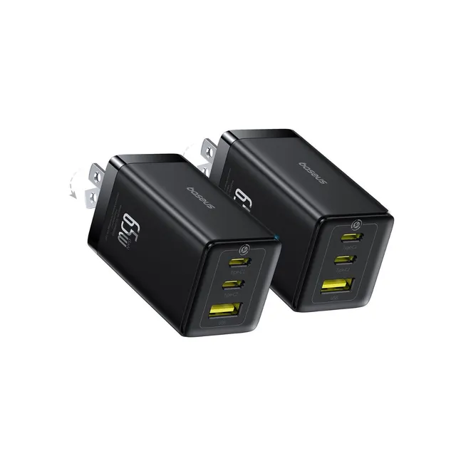 baseus-gan5-pro-65w-fast-charger-2er-set-2x-usb-c-usb-a-gan-wandladeger-t-f-r-la image 1