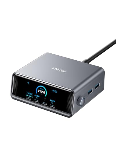 anker-prime-250w-usb-c-ladeger-t-6-port-gan-ladestation-mit-2-26-lcd-display-und image 7