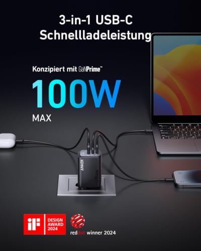 anker-prime-100w-usb-c-ladeger-t-gan-netzteil-mit-3-ports-pps-klappbar-f-r-macbo image 3