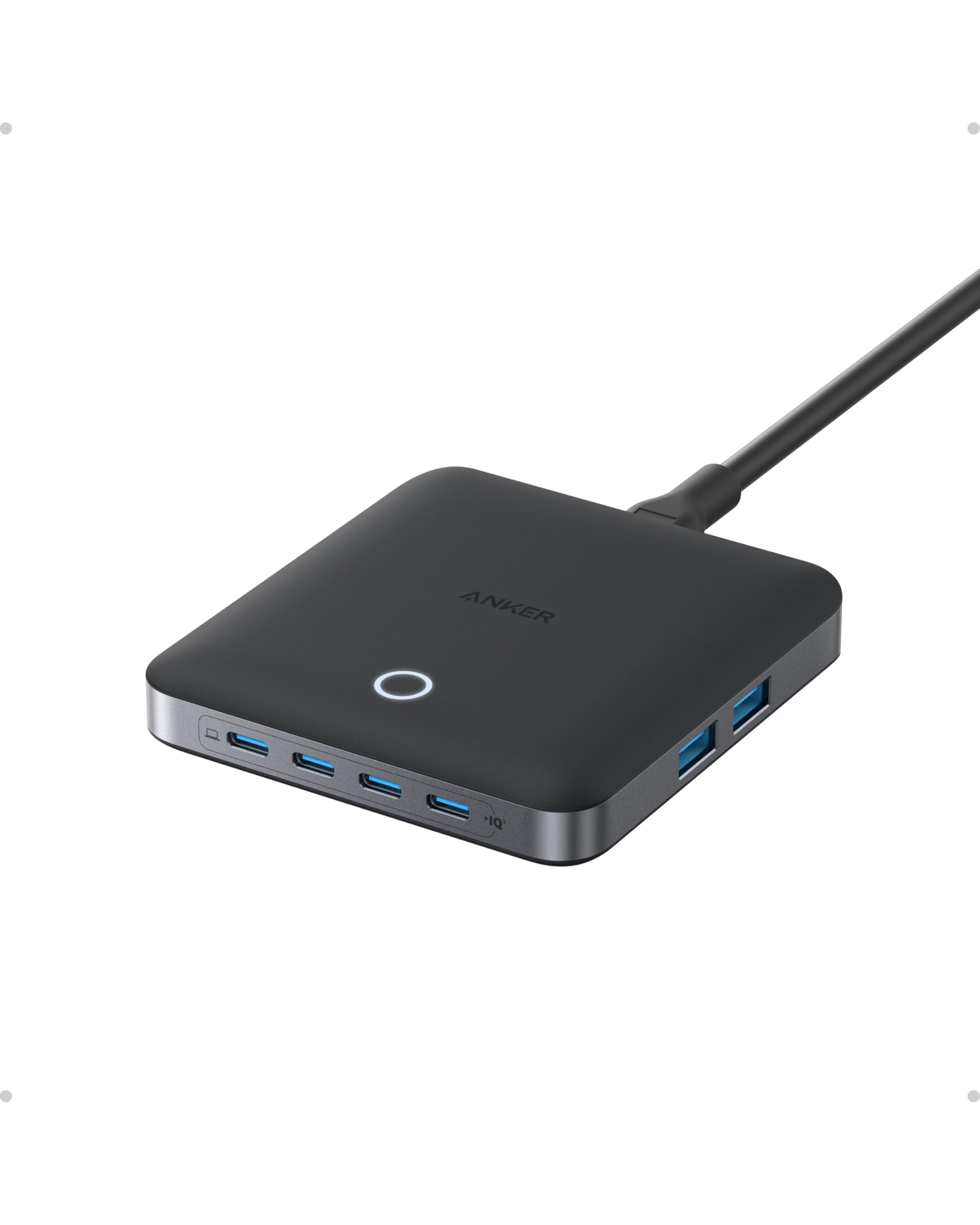 anker-nano-130w-ladestation-6-port-ladeger-t-mit-4-usb-c-und-2-usb-a-130w-leistu image 1