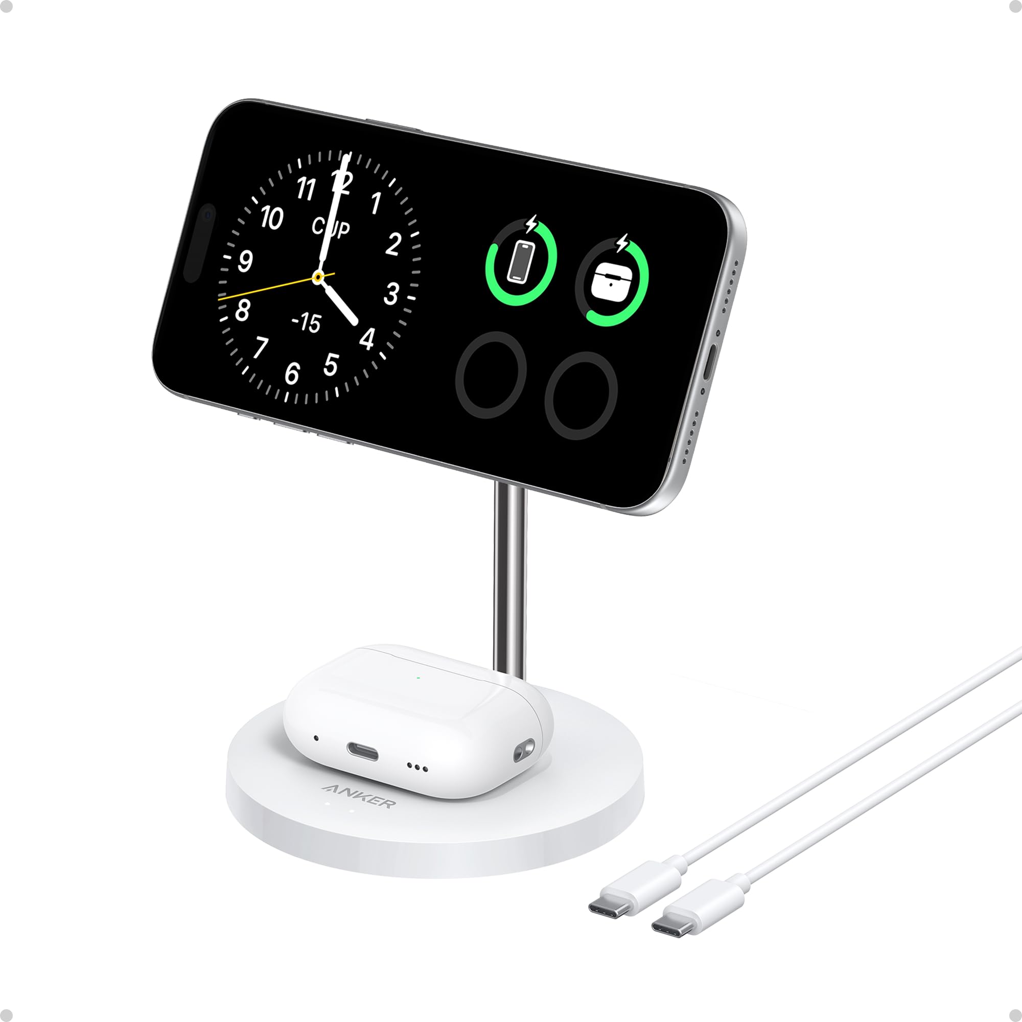 anker-maggo-15w-magsafe-kompatibles-2-in-1-kabelloses-ladeger-t-qi2-induktions-l image 7