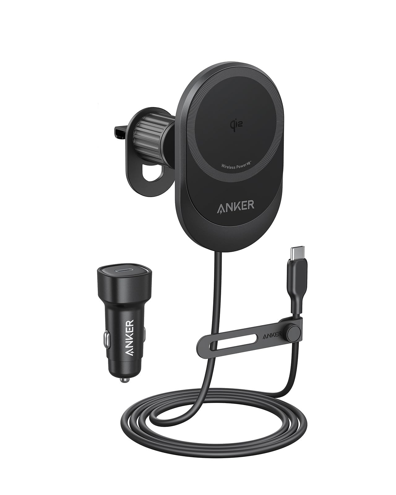 anker-maggo-15w-magsafe-autohalterung-kabelloses-kfz-ladeger-t-mit-360-verstellb image 1