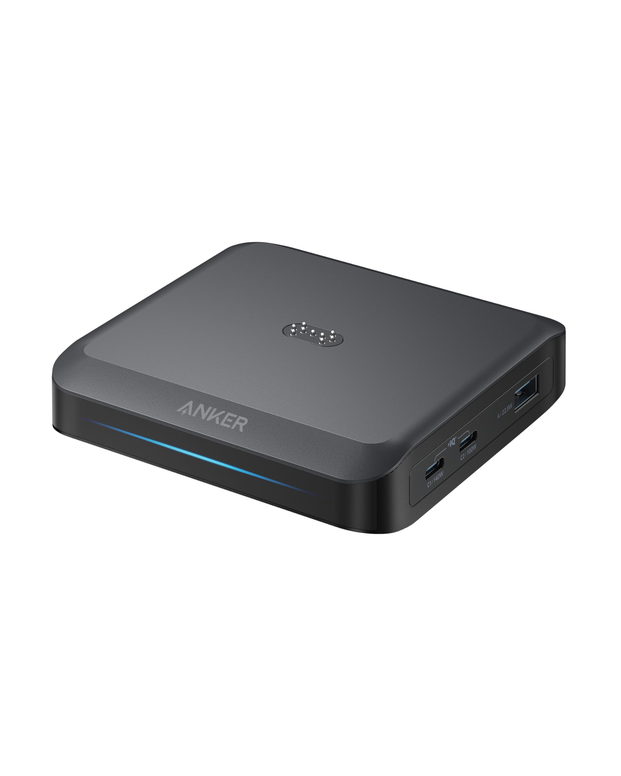 anker-prime-ladebasis-max-150w-schnellladestation-mit-3-ports-durchgangsladung-f image 1