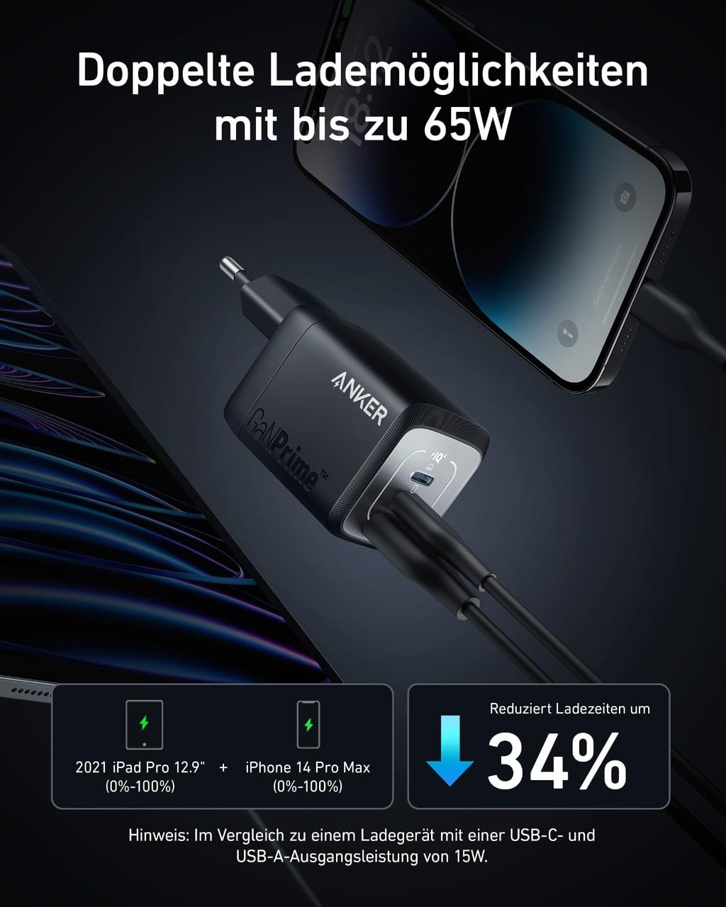anker-prime-67w-usb-c-ladeger-t-gan-netzteil-mit-3-ports-2-usb-c-usb-a-pps-klapp image 2