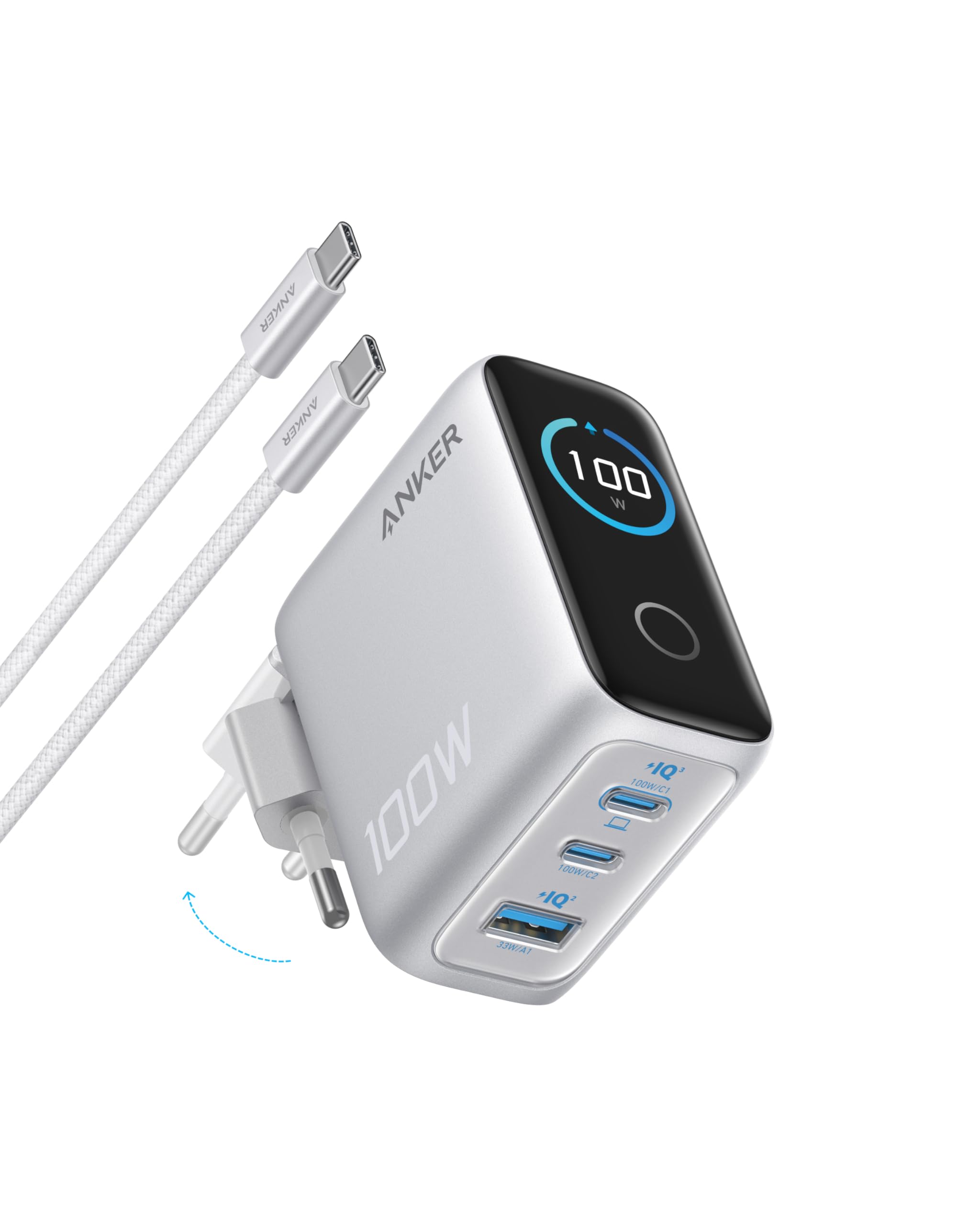 anker-100w-usb-c-ladeger-t-gan-iii-3-port-wandladeger-t-mit-smart-display-touch- image 8