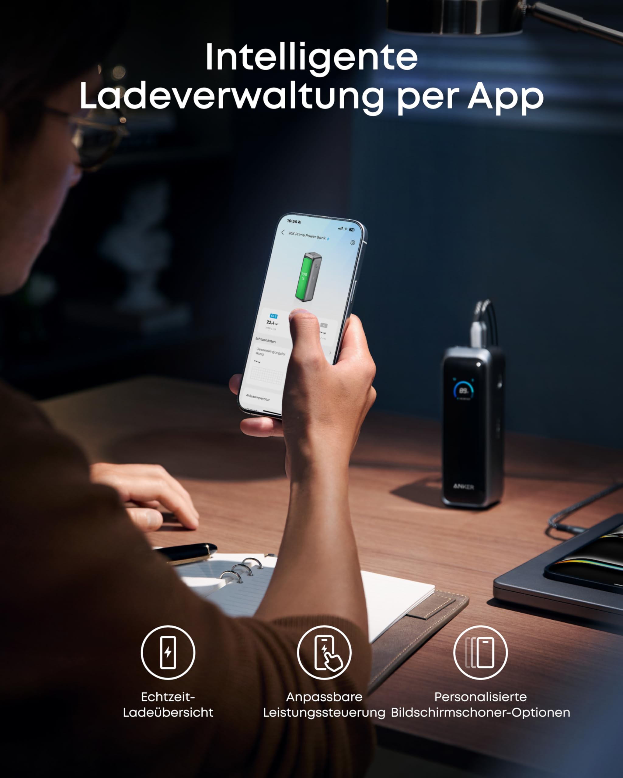 anker-prime-powerbank-20100mah-tragbares-ladeger-t-mit-3-ports-220w-ausgang-bidi image 6