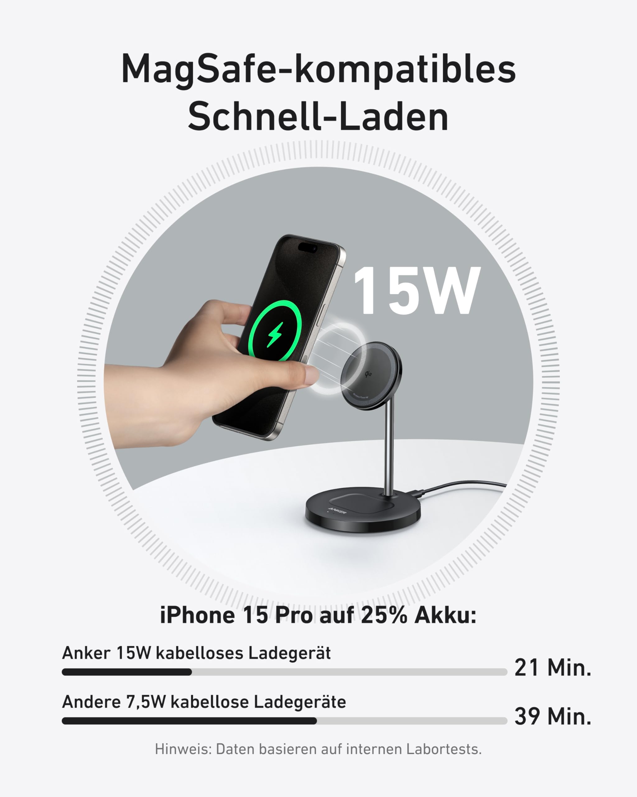 anker-maggo-15w-magsafe-kompatibles-2-in-1-kabelloses-ladeger-t-qi2-induktions-l image 2