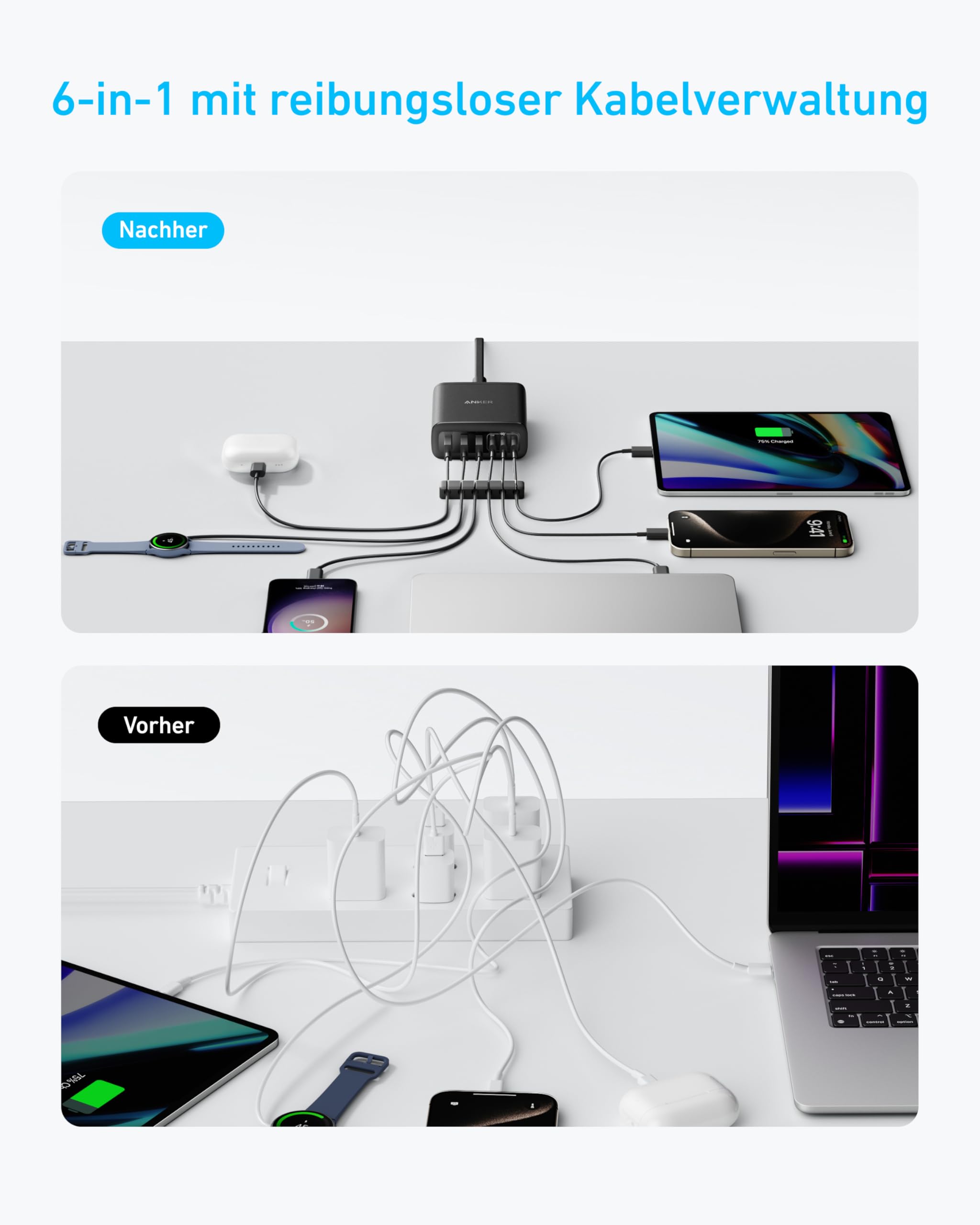 anker-112w-usb-c-ladeger-t-6-port-ladestation-3x-usb-c-3x-usb-a-f-r-iphone-macbo image 7