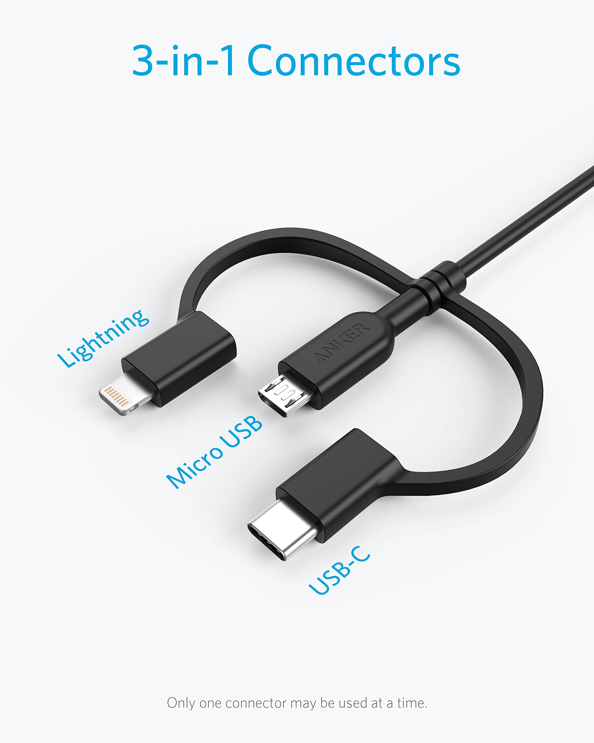 anker-powerline-ii-3-in-1-ladekabel-0-9m-lightning-usb-c-micro-usb-in-einem-kabe image 2