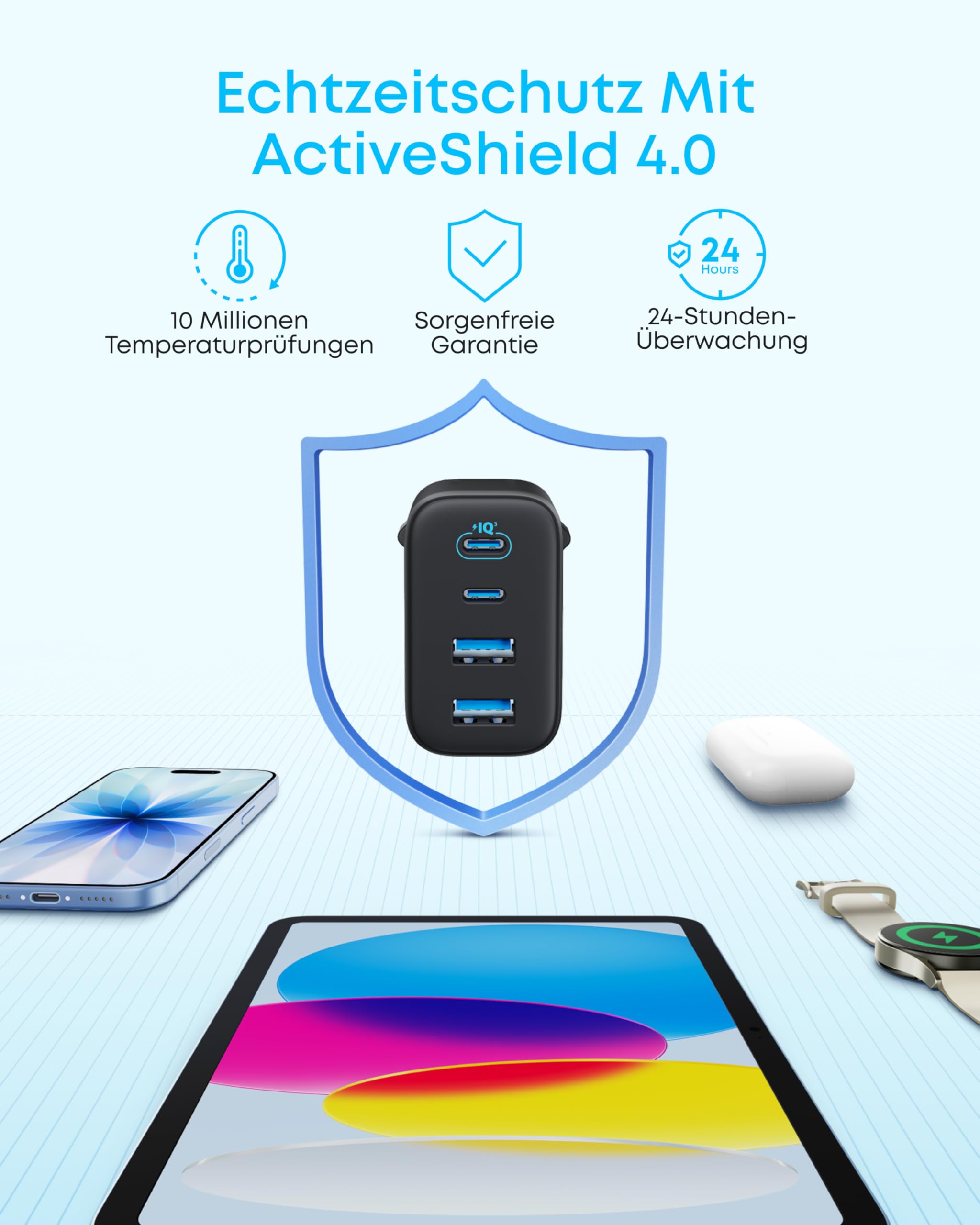 anker-zolo-50w-usb-c-ladeger-t-mit-4-ports-2-usb-c-2-usb-a-gan-schnellladeger-t image 6
