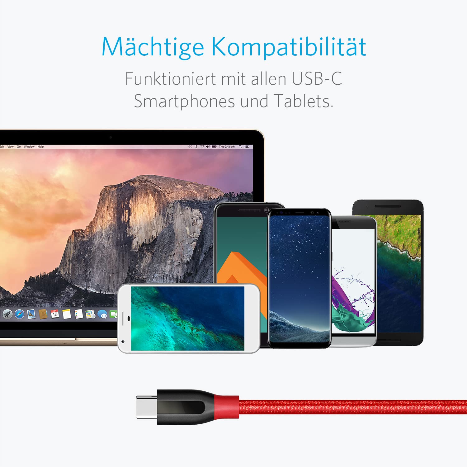 anker-powerline-90cm-usb-c-auf-usb-3-0-a-kabel-nylon-geflochten-15w-laden-5-gbit image 5
