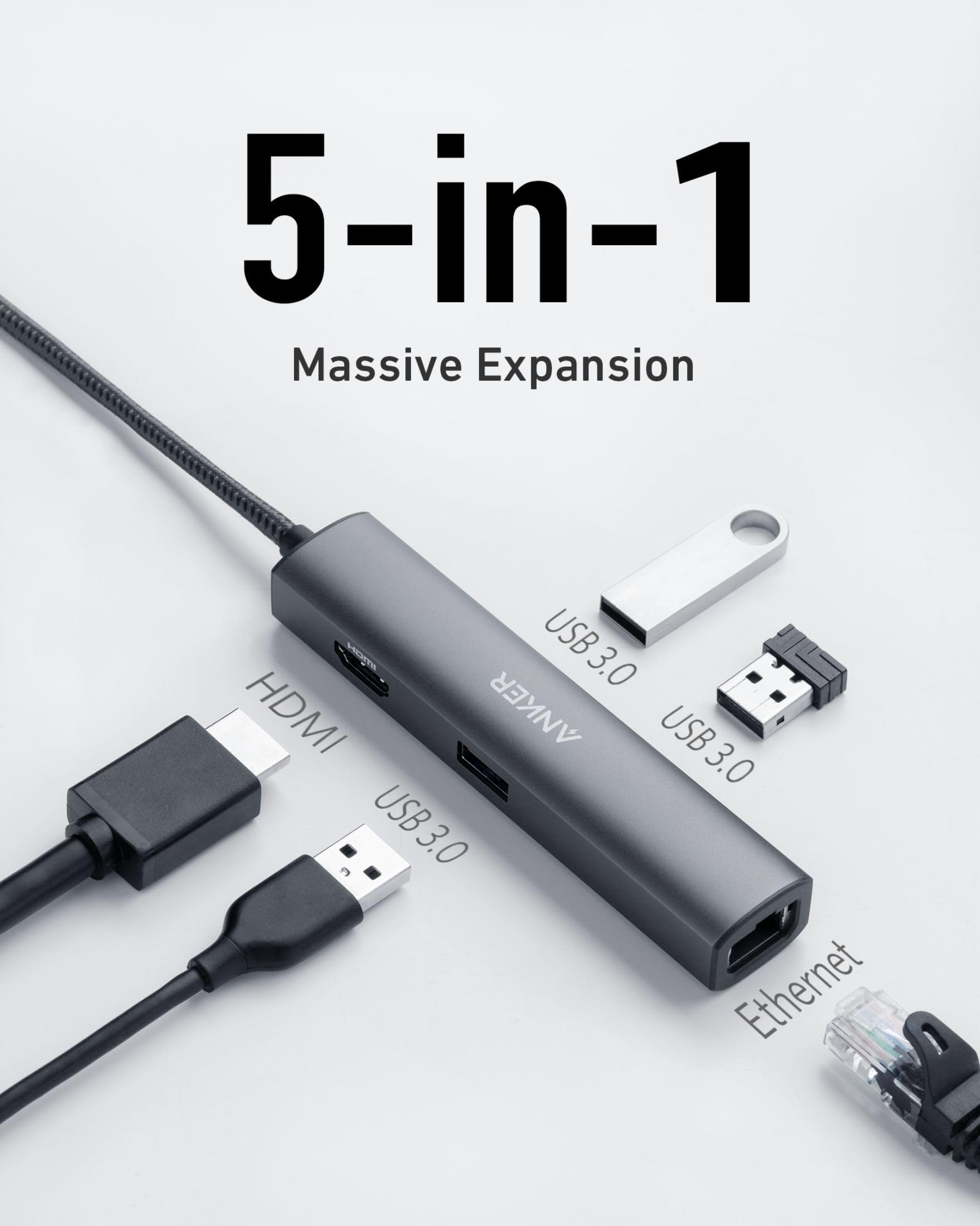 anker-powerexpand-5-in-1-usb-c-ethernet-hub-4k-hdmi-1gbps-ethernet-3-usb-3-0-f-r image 2