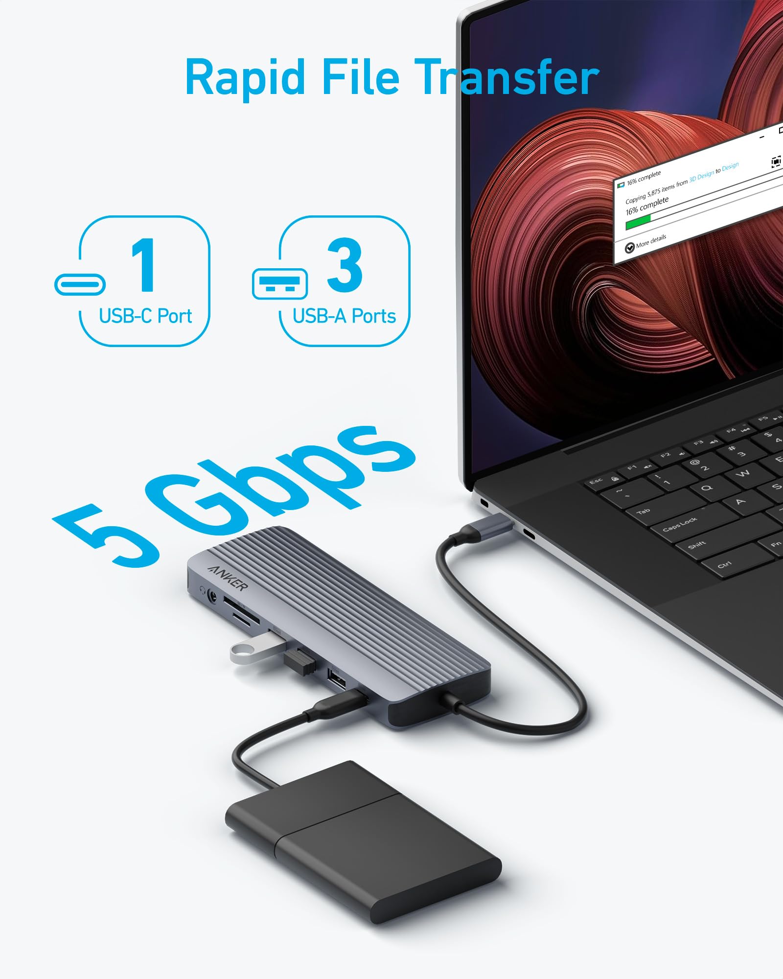 anker-usb-c-hub-14-in-1-triple-display-docking-station-mit-2-4k-hdmi-vga-80w-pas image 5