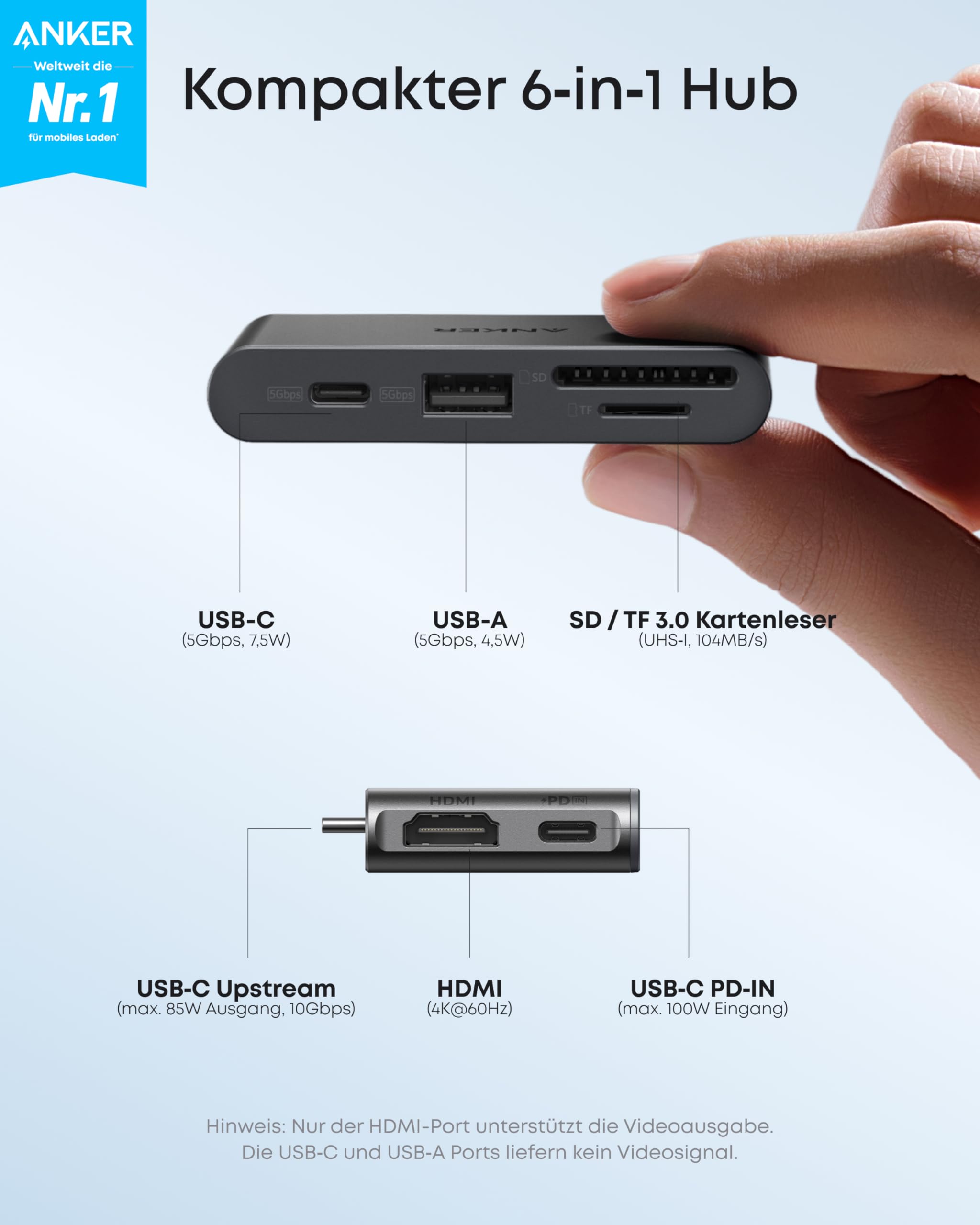 anker-nano-hub-kompakter-6-in-1-usb-c-hub-mit-85w-pd-ladefunktion-4k-60hz-hdmi-1 image 2
