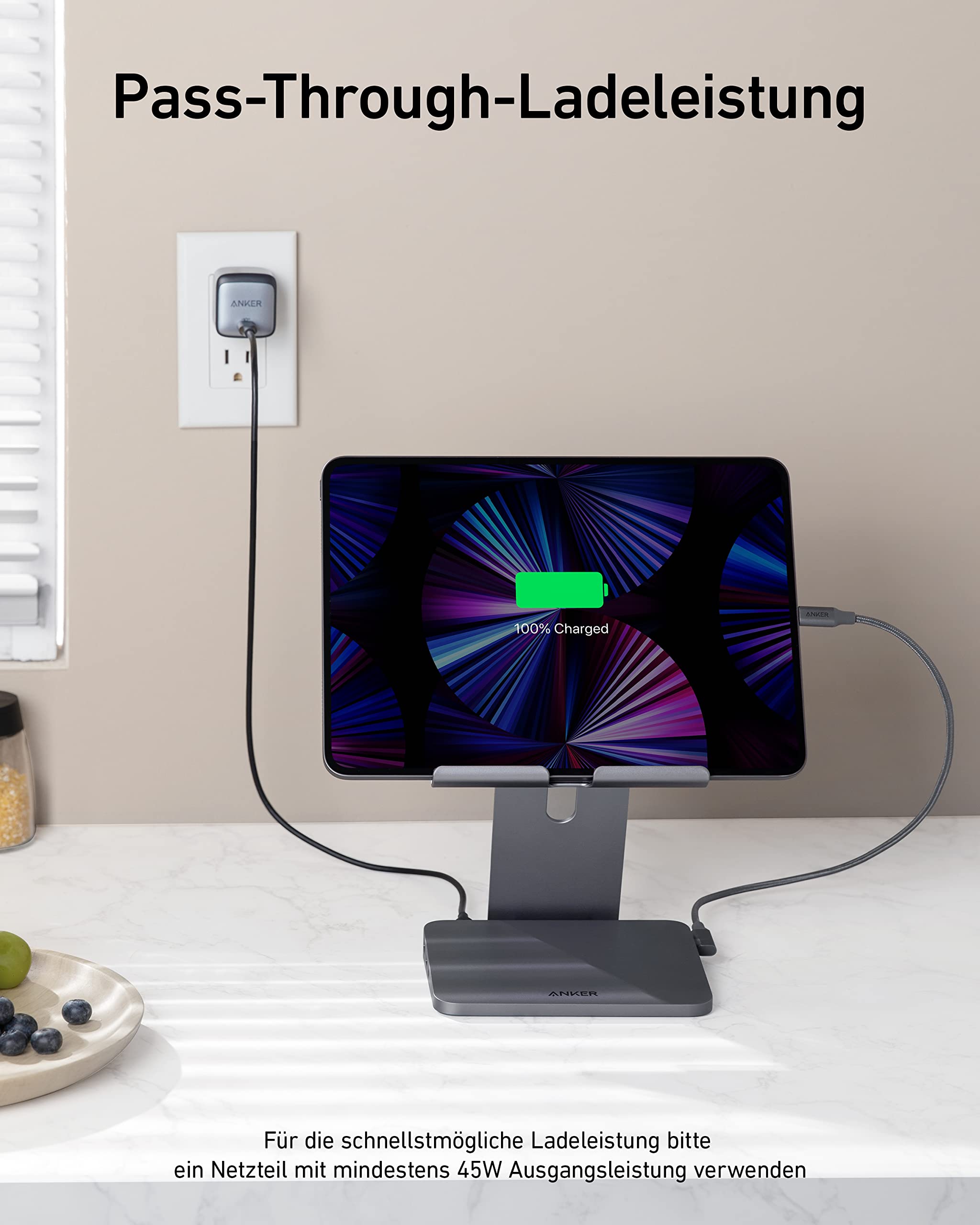 anker-551-8-in-1-usb-c-hub-mit-einklappbarer-tablet-halterung-4k-hdmi-100w-power image 4