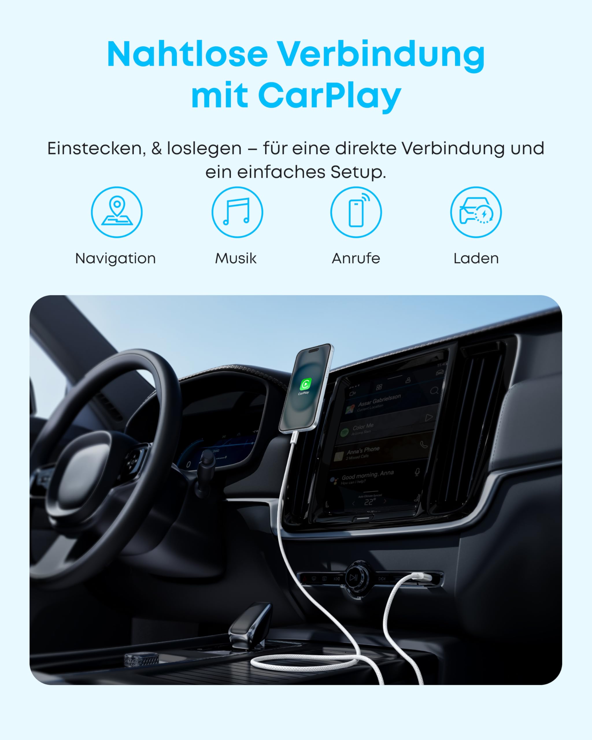 anker-zolo-usb-auf-usb-c-kabel-1-8-m-3-1a-geflochtenes-ladekabel-mit-nahtloser-c image 2