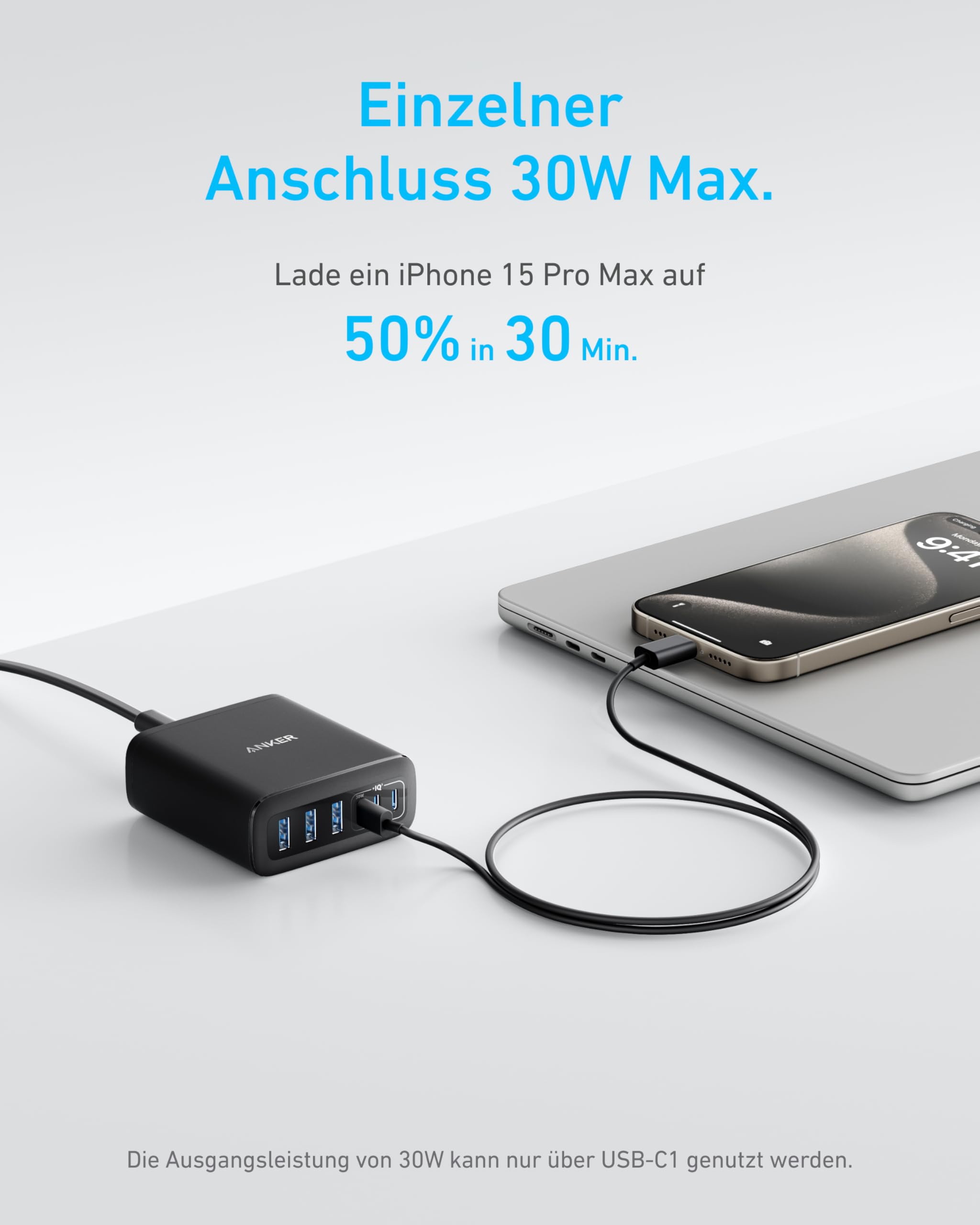 anker-112w-usb-c-ladeger-t-6-port-ladestation-3x-usb-c-3x-usb-a-f-r-iphone-macbo image 3