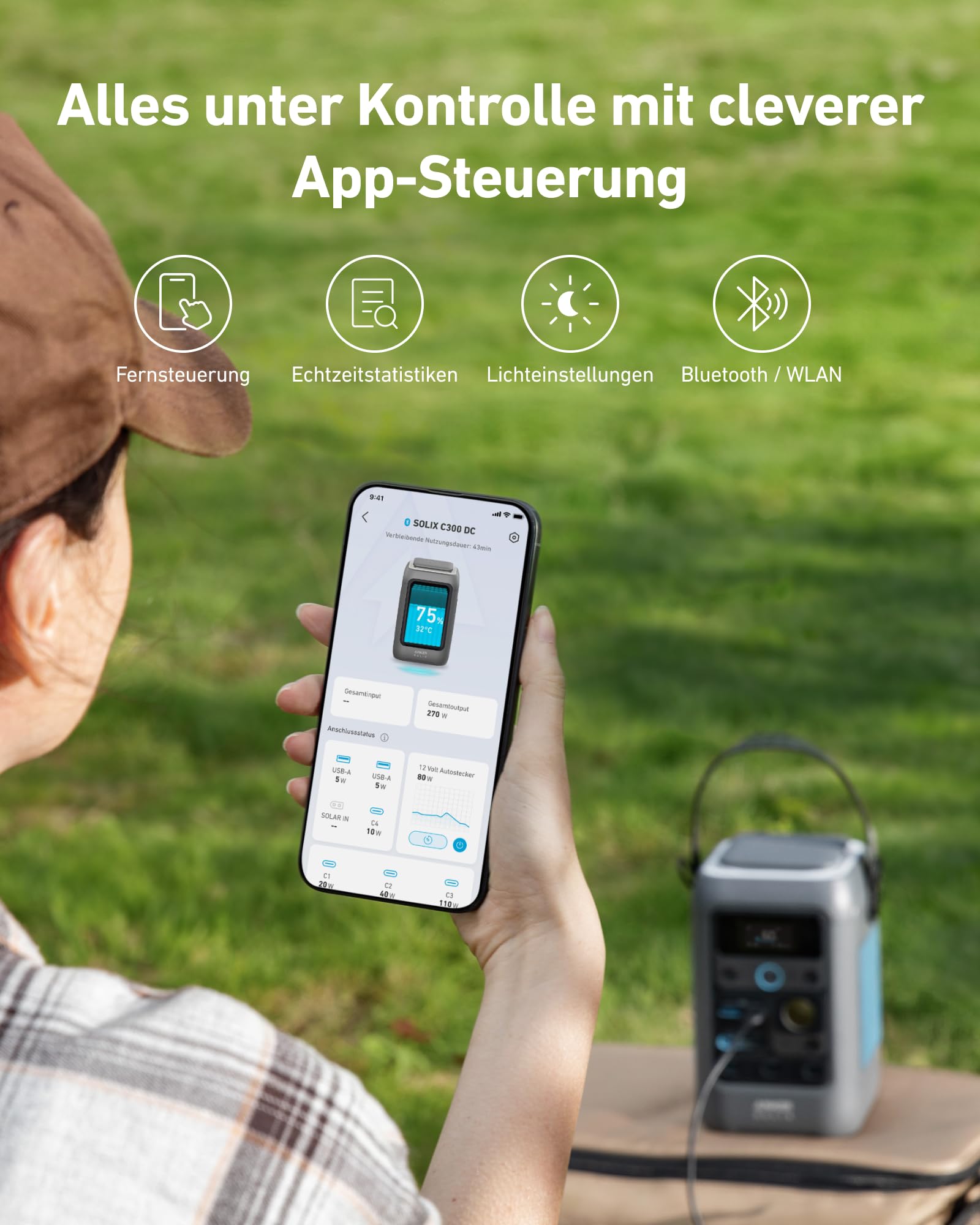 anker-solix-c300-dc-powerstation-288wh-300w-mit-lifepo4-akku-und-7-anschl-ssen-f image 8