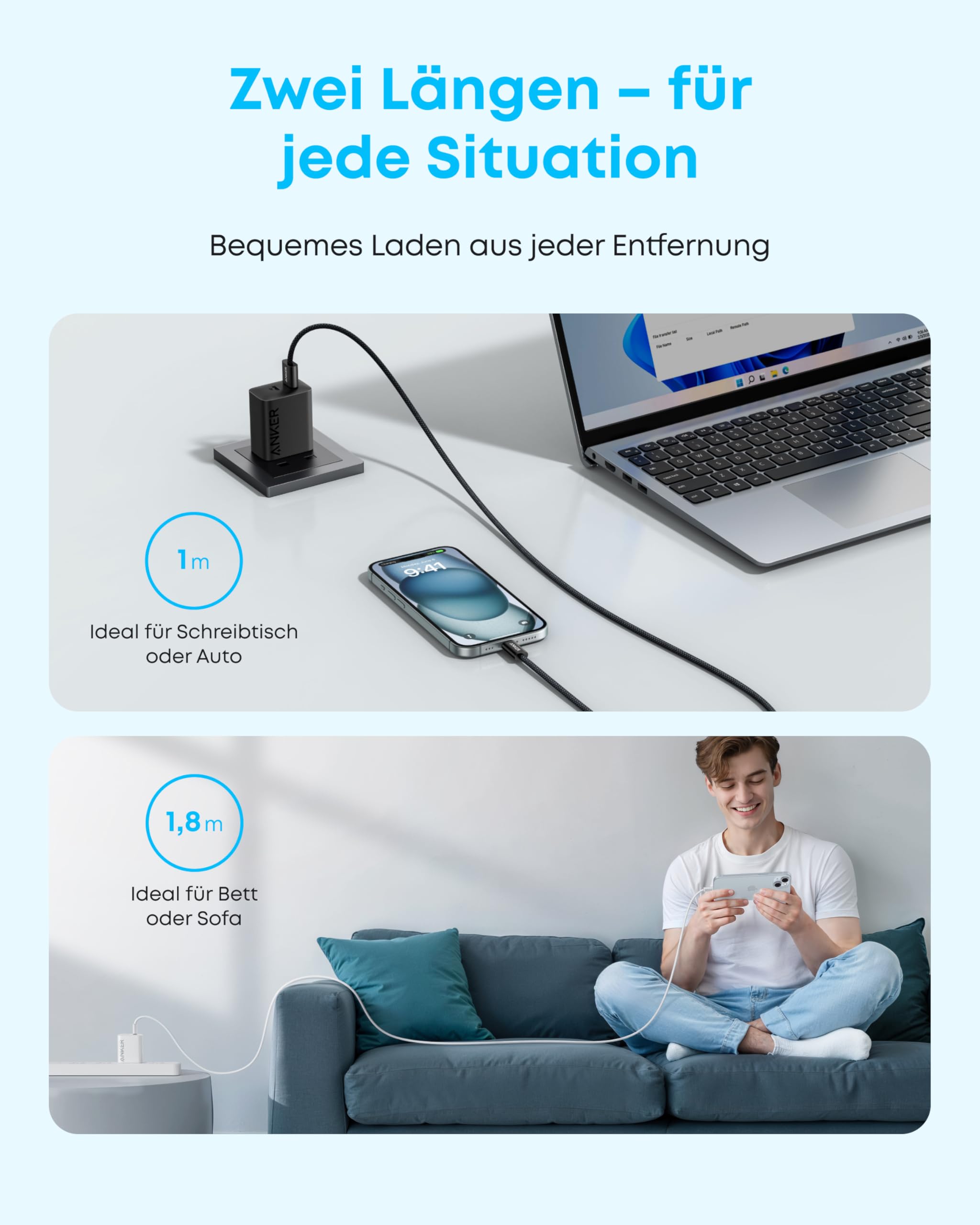anker-zolo-usb-auf-usb-c-kabel-1-8-m-3-1a-geflochtenes-ladekabel-mit-nahtloser-c image 5