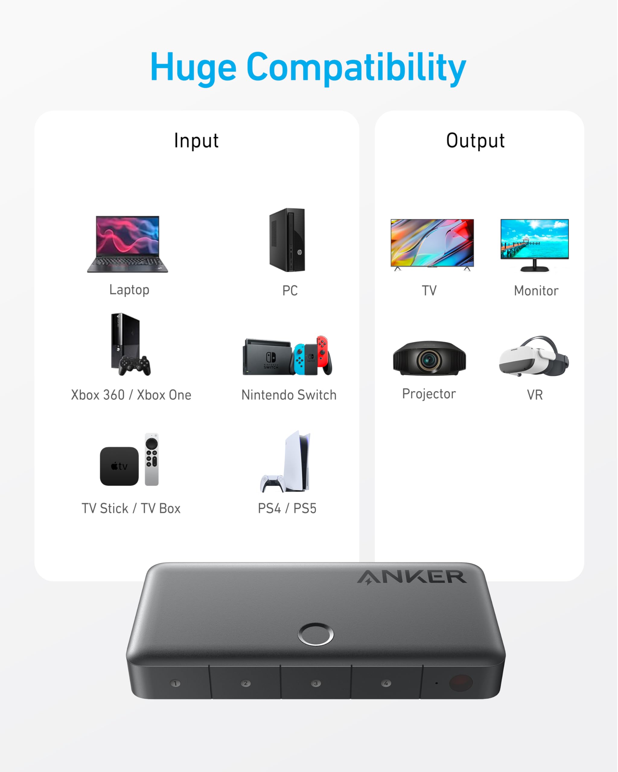 anker-hdmi-switch-4k-60hz-4-in-1-umschalter-mit-fernbedienung-hdr-3d-dolby-dts-m image 6
