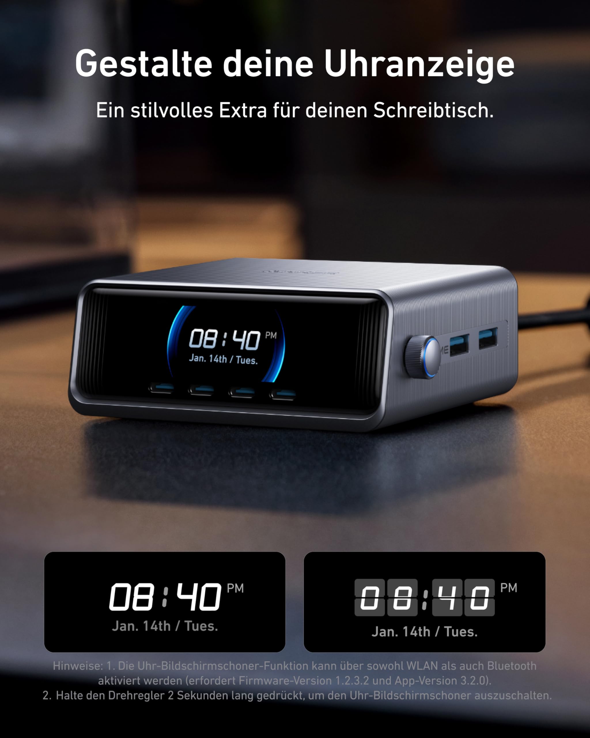 anker-prime-250w-usb-c-ladeger-t-6-port-gan-ladestation-mit-2-26-lcd-display-und image 6