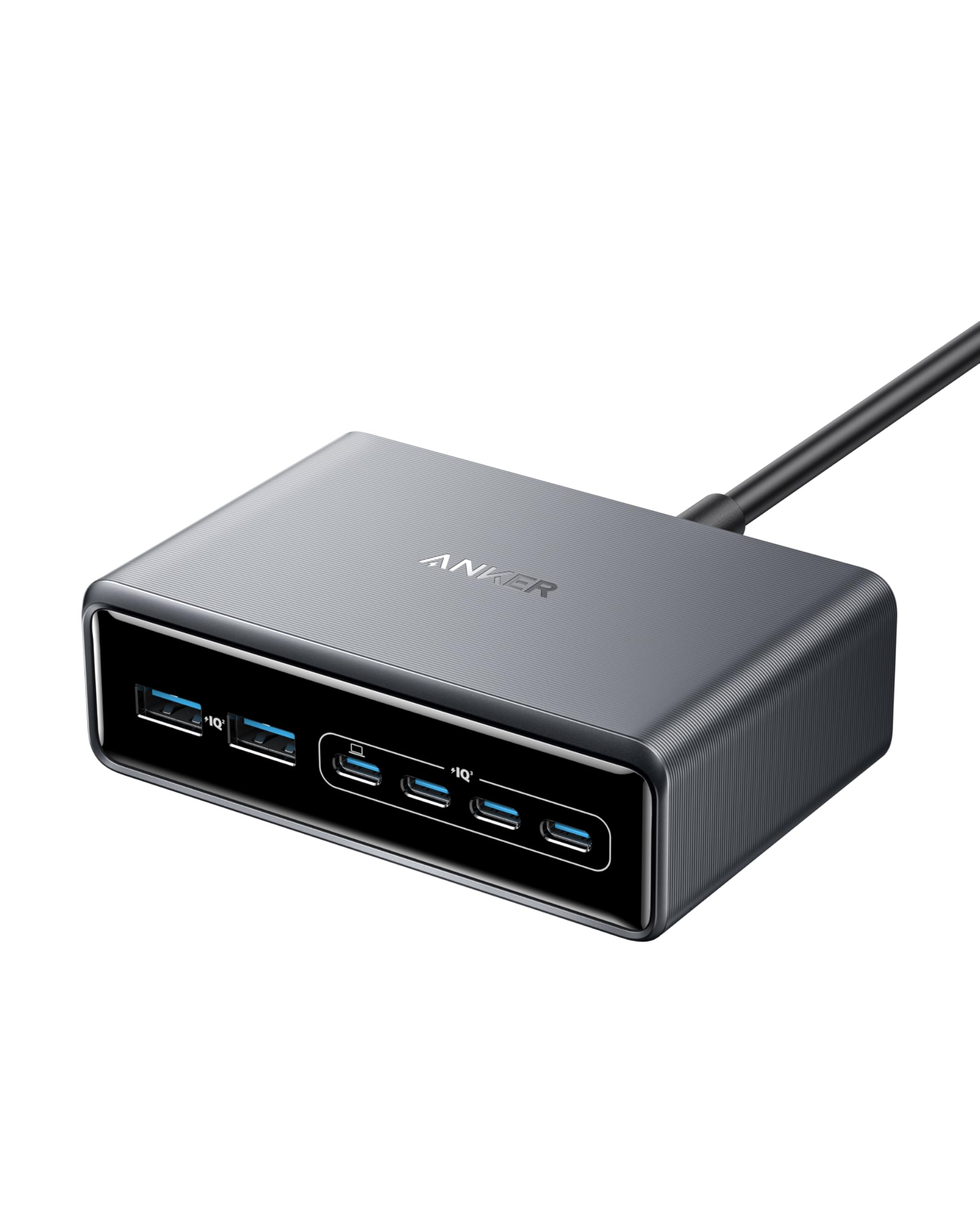 anker-prime-200w-usb-c-ladeger-t-6-port-gan-desktop-ladestation-mit-activeshield image 1