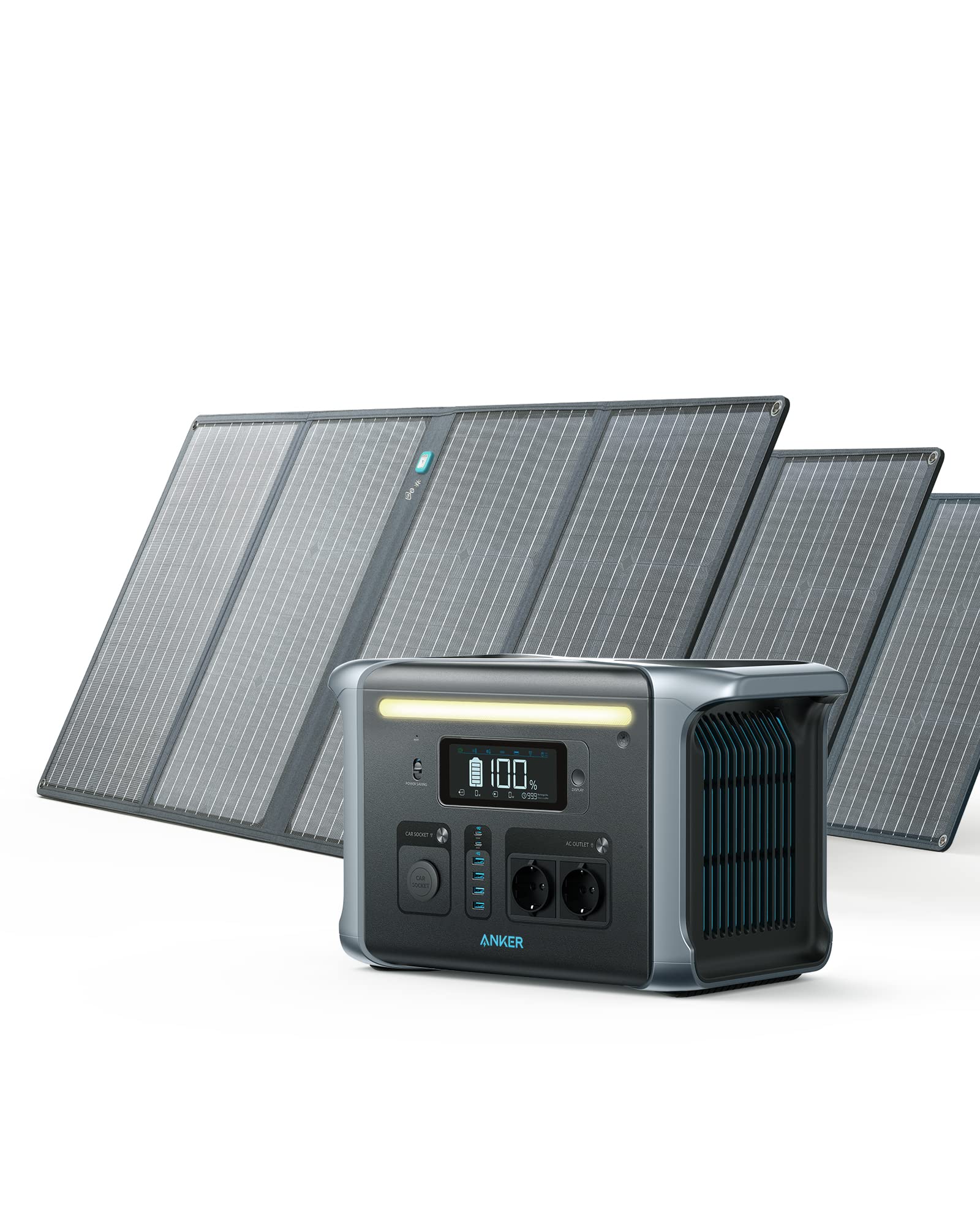 anker-757-powerhouse-powerstation-1-229wh-lifepo4-mit-3-100w-solarpanel-1-500w-2 image 1